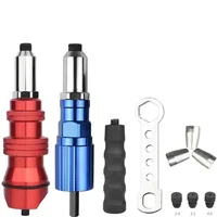 Gun 2.4mm-4.8mm Rivet Nut Gun Drill Adapter Cordless Riveting Tool Insert Nut Pull Rivet Tool Quickly Pull Tools Electric Rivet 1