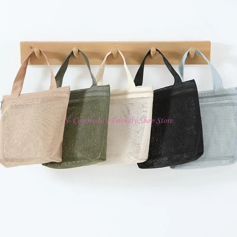 85AE Aushöhlen Lagerung Tasche Reisetasche Multifunktionale Windel Tasche Einfarbig Mesh Handtasche Einfarbig Tasche – Detail 10