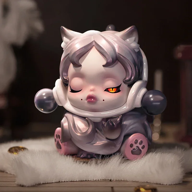 

POP MART Skullpanda, серия животных, фотоигрушка для девочек, кавайная кукла, экшн-фигурка, модель на день рождения, детский подарок, загадочная коробка