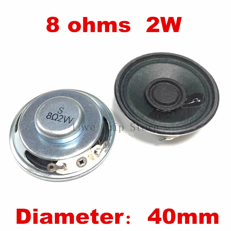 Eufeifeiegds Altoparlante 2 Pezzi/lotto 4 Ohm 2 Watt 2W Altoparlante 4R Diametro 40MM 4CM Spessore 5MM Con Terminale PH2.54 Lunghezza Filo 10C - Foto 6