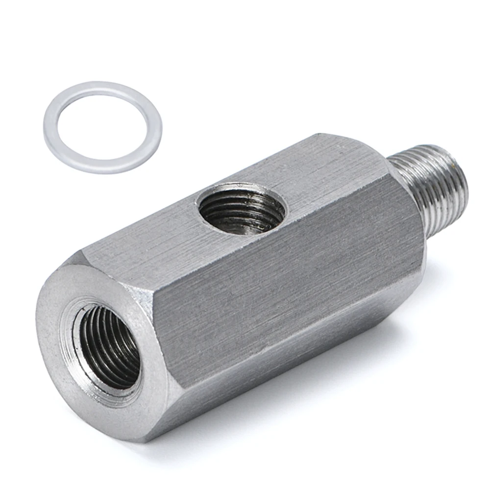 M10-1.5 Oil Pressure Sensor Tee Adapter With 1/8 NPT Port - Perfect For Turbo Installations & Gauges