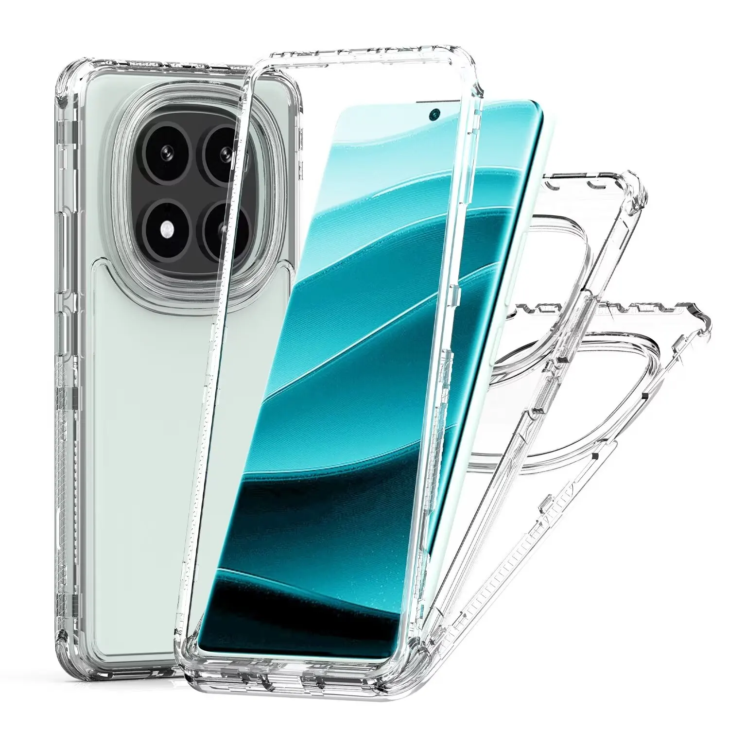 Shockproof Slim Fit Clear Full-Body Protective Phone Case