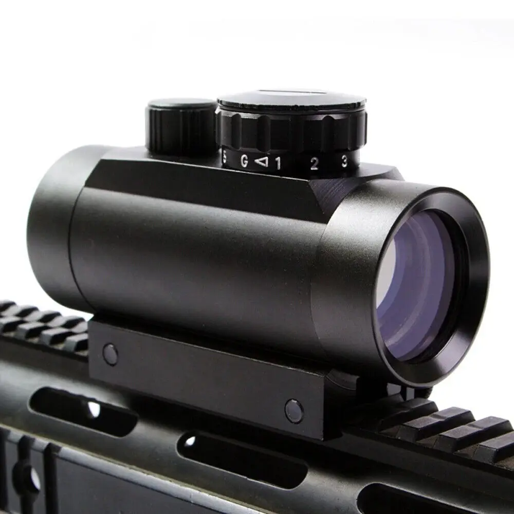 1X30 Cross Holographic Riflescope Optics Scope Red Green Dot Tactical Sight