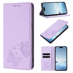 Enhanced Magnetic Butterfly Wallet Phone Case Cover for Moto edge 5G 2024 (A)
