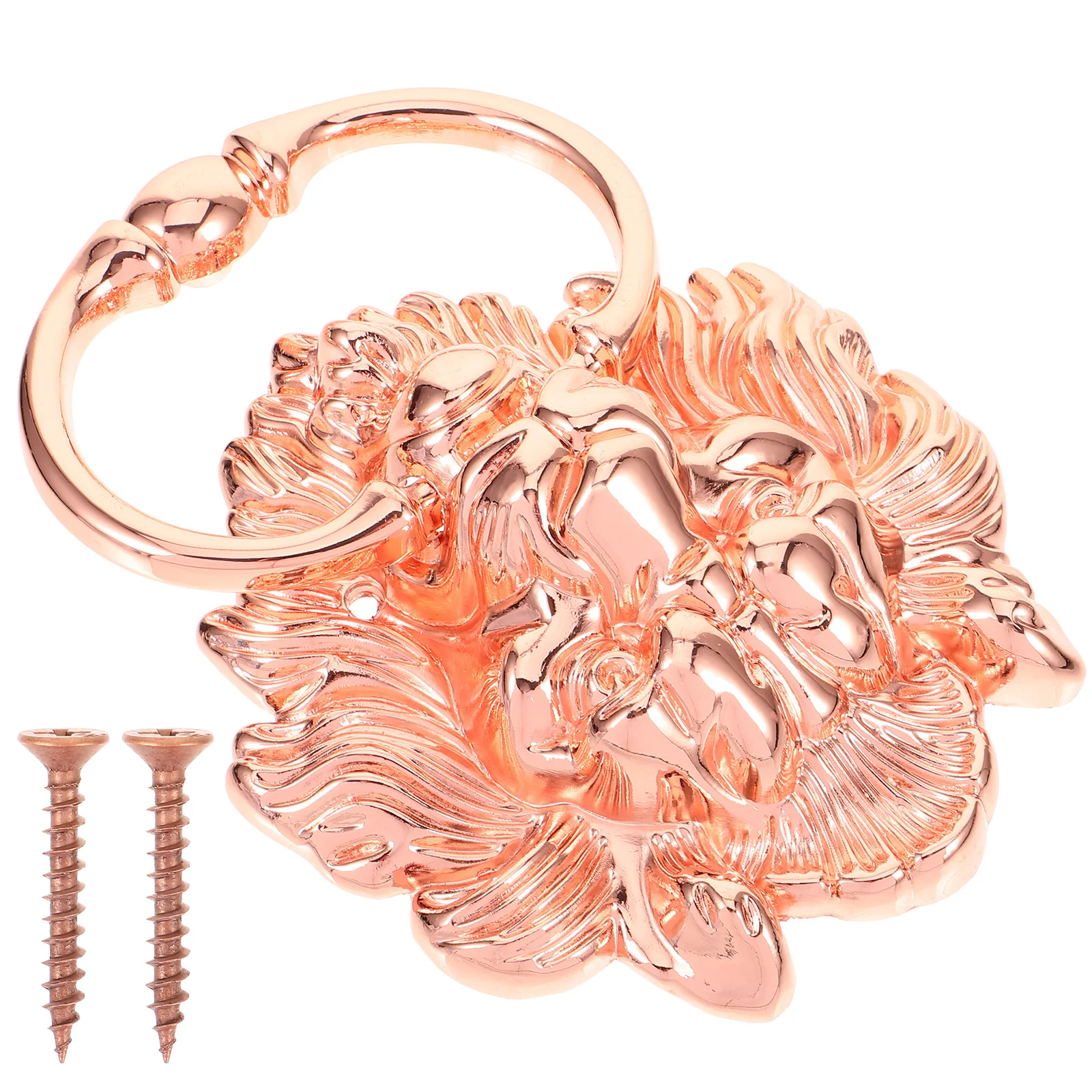 

Brass Door Knocker Gold Pull Gate Pulls Knockers for Front Handle Decor Decorative Knob