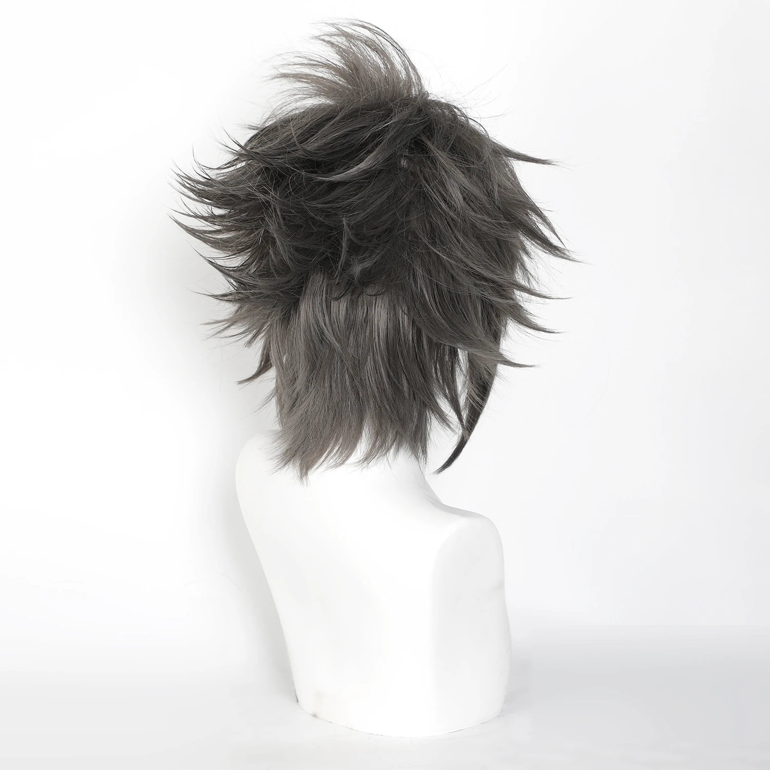 Final Fantasy XV-Inspired Noctis Lucis Caelum Black Synthetic Wig with Bangs for Cosplay Events