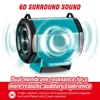 Wireless Bluetooth Speaker MT007 Outdoors 6D Surround Sound For Makita 18V Battery Lithium Battery Outdoors Loudspeaker 5