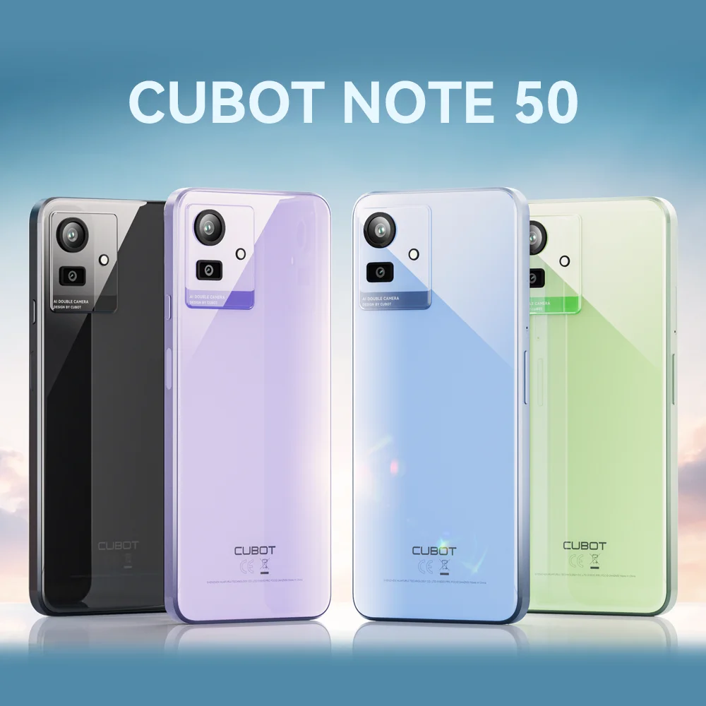 Cubot NOTE 50, スマートフォンandroid、16GB RAM(8GB+8GB 拡張