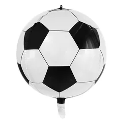 Set of 22 - Inch 4D Soccer Ball Balloons - Sporty Birthday and Baby Shower Party Decorations - 6pcs (B01)
