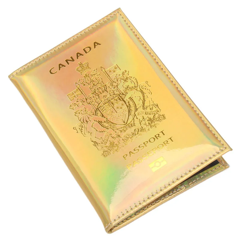 Canada Travel Passport Holder Pu Leather Fashion Canadian Passport Cover portafoglio per uomo donna