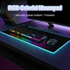 RGB Mouse Pad Keyboard Cover Desk-mat Large Gaming Mouse Pad Multi-size Colorful LED Computer Gamer Mousepad Waterproof Desk Mat 1