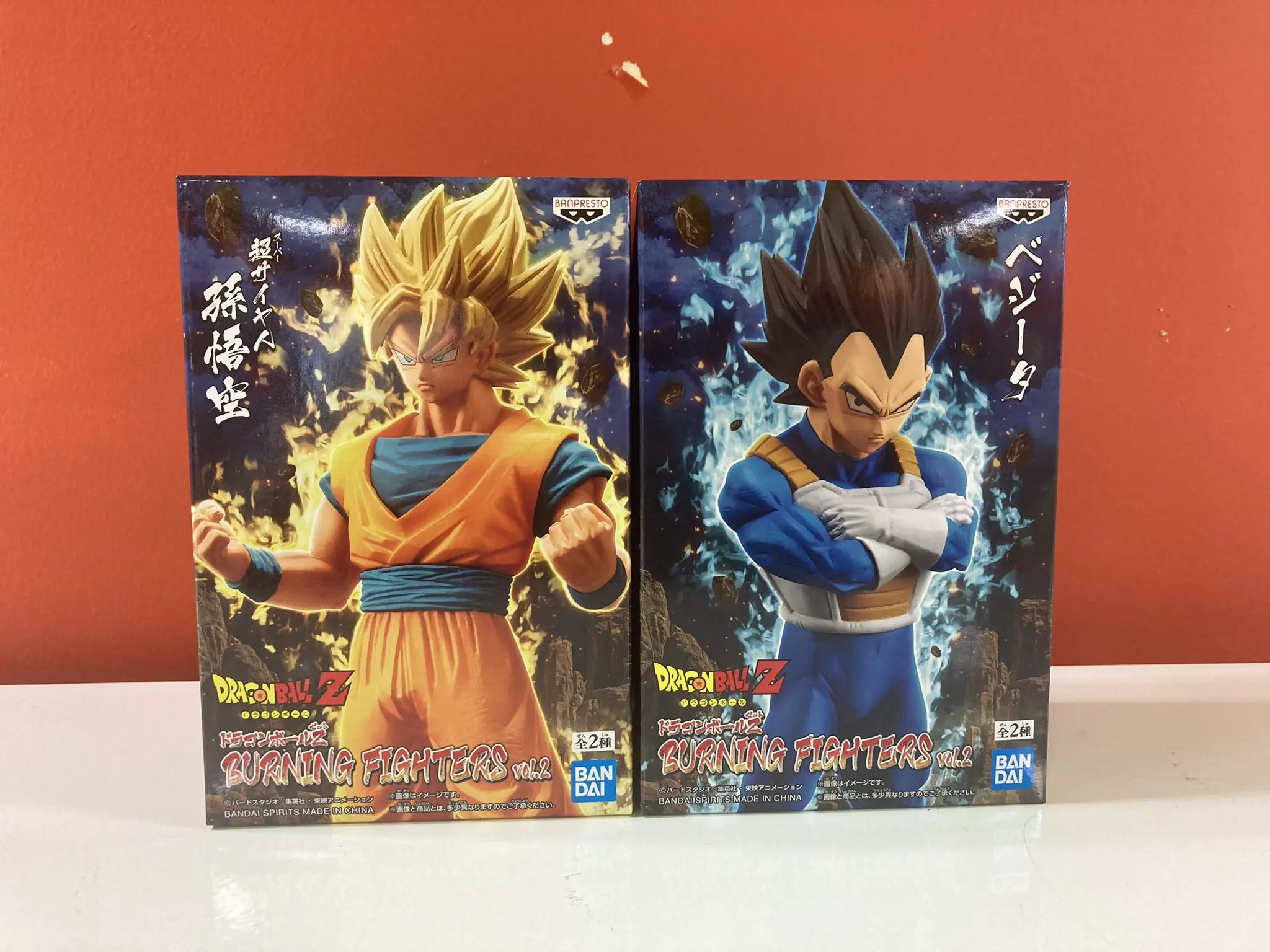 

100% Original Banpresto DragonballZ Figure BURNING FIGHTERS vol2Figure PVC Action Model Toys Anime Figure