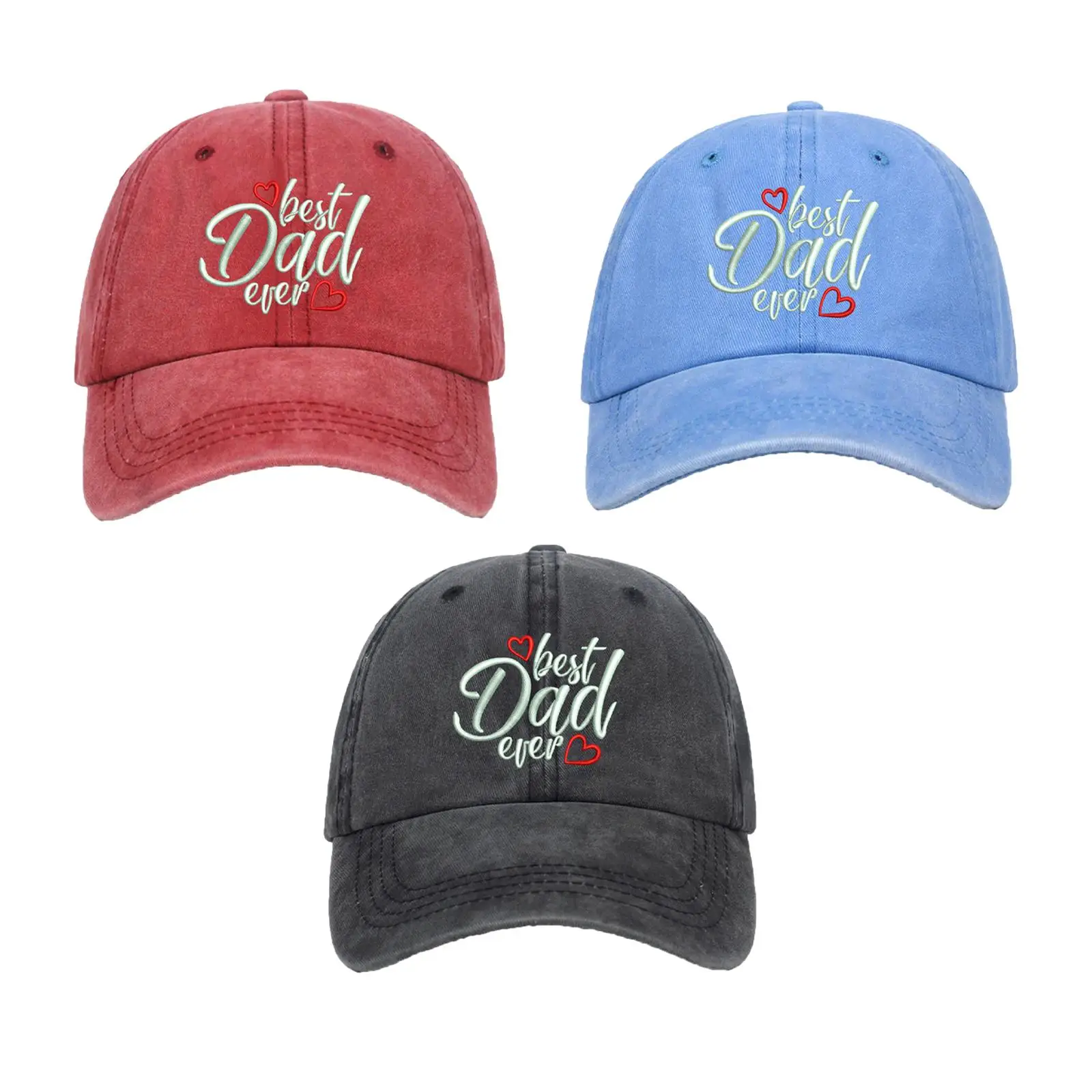 

Best Dad Ever Embroidered Baseball Hat Thoughtful Father's Day Gifts Golf Cap Sunhat for Gym Fishing Parties Trips Backpacking