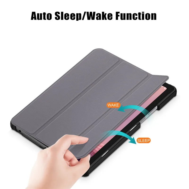 Custodia In Similpelle Liscia Nera Per Lenovo Tab M10 Plus Gen 3 - Foto 5