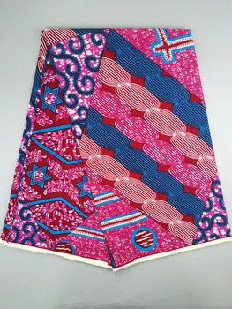 2025 New Hot Sale African Wax orginal Fabric Cotton Material Nigerian Ankara Block Prints Batik High Quality Sewing Cloth 1