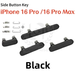 Power and Volume Control Button Set with Bracket Hook (16ProMax Black)