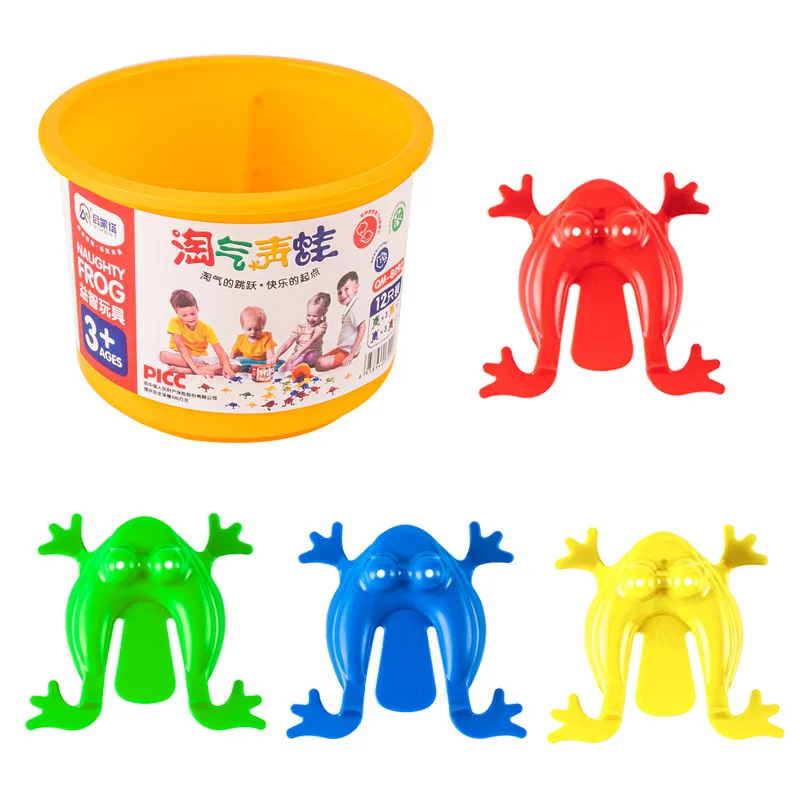 

12-24 Pcs Jumping Frog Bounce Fidget Toys For Kids Novelty Assorted Stress Reliever Toys For Children Birthday Gift Party Favor