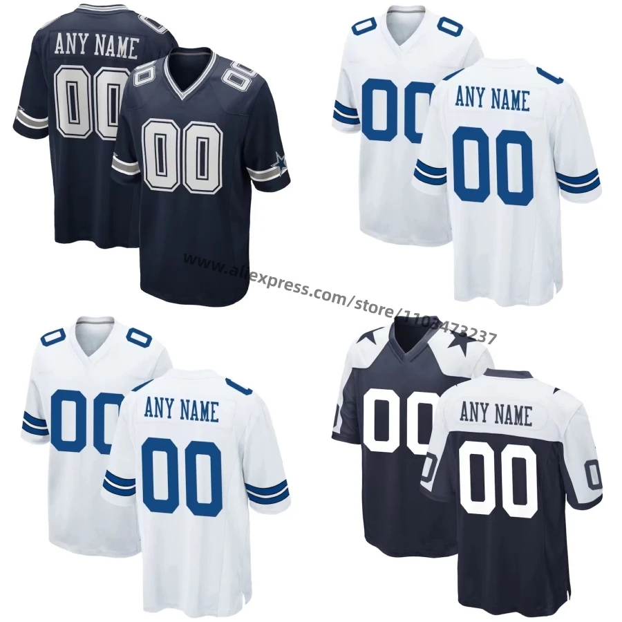 

Cheap Embroidered Dallas America Football Jersey Name No. #88 CeeDee Lamb 11 Micah Parsons Sports Shirts