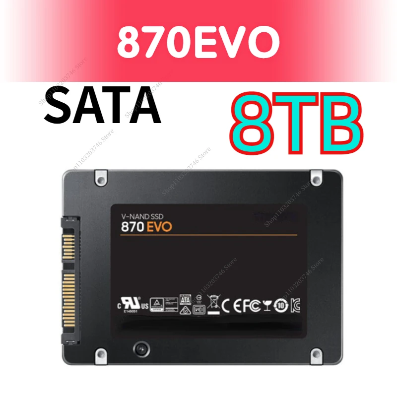 

2024 Newest Original 870 EVO SSD 8TB 4TB 2TB Internal Solid State Hard Drive 1TB SATA 3 2.5 Inches for Laptop PC PS4 PS5 Desktop