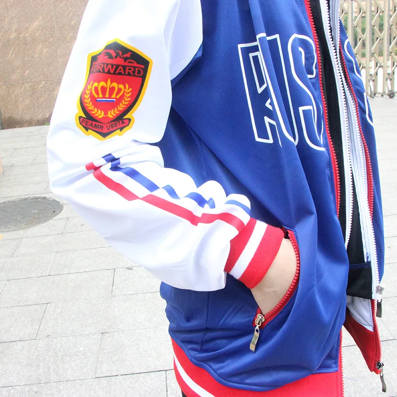 Russia Anime Yuri on Ice Yuri Plisetsky Cosplay Hoddies YURI!!! On