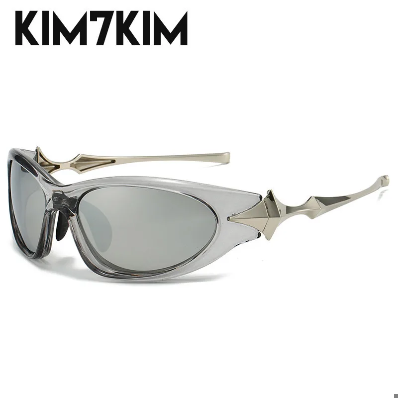 Steampunk Cat Eye Sonnenbrille Frauen neue Mode übergroße Punk Sonnenbrille für Damen Retro 2000's Brille y2k Accessoires