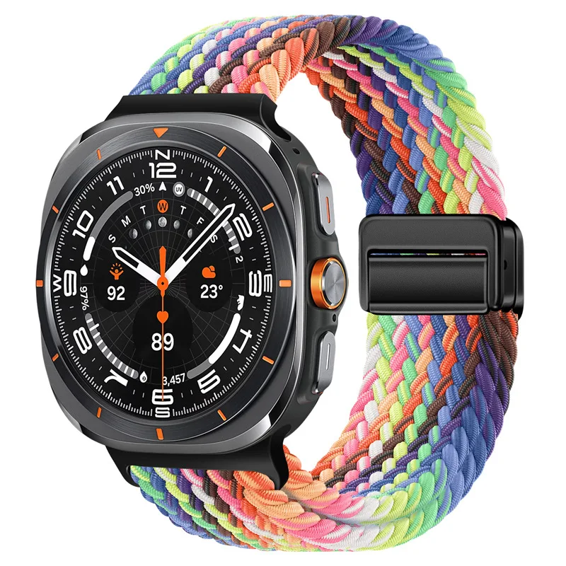 Nylon Magnetic Buckle Braided Solo Loop Strap Bracelet