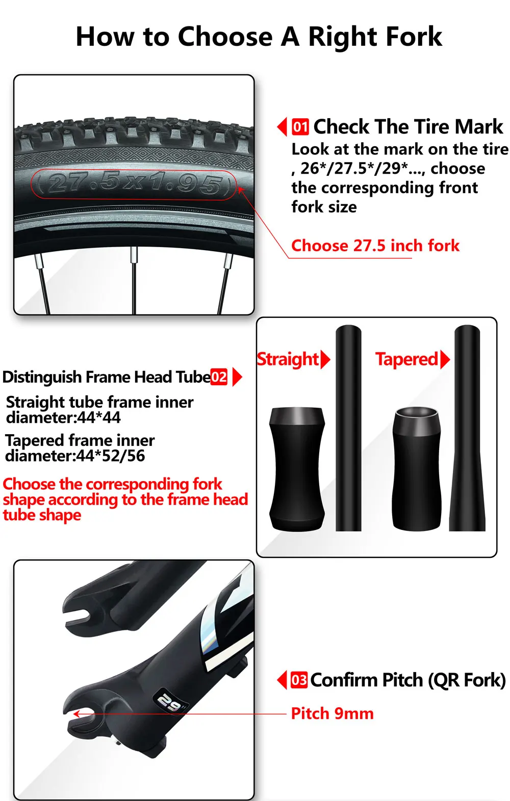 26 29Inch Rebound Adjustable Disc Brake Thru Axle Boost MTB