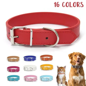 Adjustable Leather Pet Collar 1