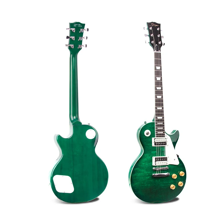 

New LP Solid Wood Electric Guitar Flame Tiger Maple Electric Guitar