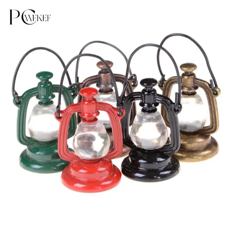 

23mm*43mm 1 Pcs 1:6 Scale Retro Oil Lamp Dollhouse Miniature Toy Doll Food Kitchen Living Room Accessories 1PCS