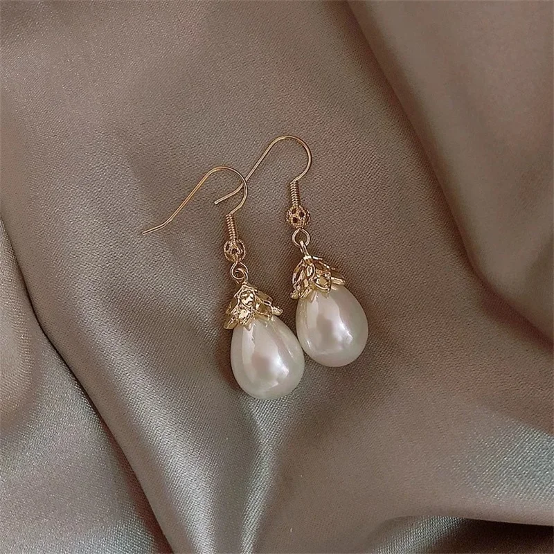 Pearl Earrings Classic Retro Long Tassel Simple All-match Noble Personality Gift