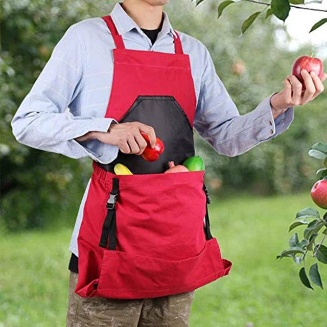Tartós Kerti Kötény Állítható Gyümölcskertészeti Zsebekkel Nőknek, Kiváló - Image 2