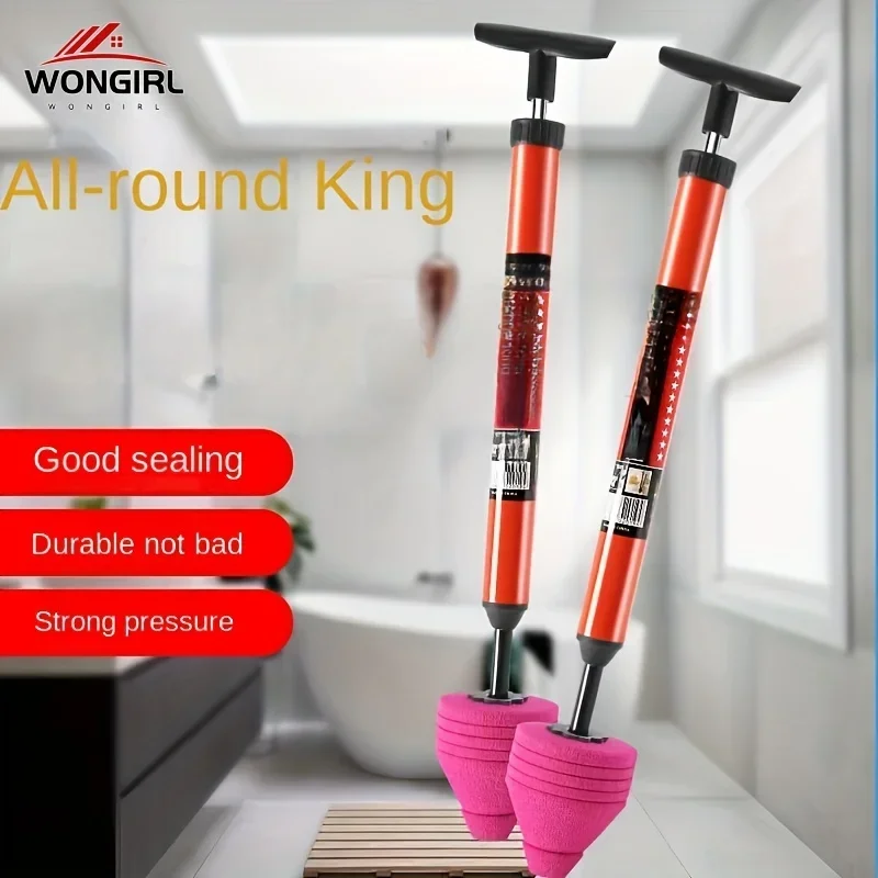 Unblock Toilet High Pressure One Shot Toilet Pipe Plunger Cleaner Silicone Quickly Home Sewer Dredging Plunger Wc pump