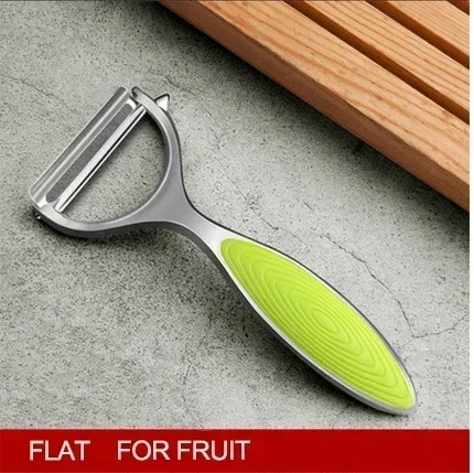 Pelador de verduras de acero inoxidable 304, rallador multifunción de patatas y zanahorias, herramienta profesional de cocina para frutas con mango ergonómico
