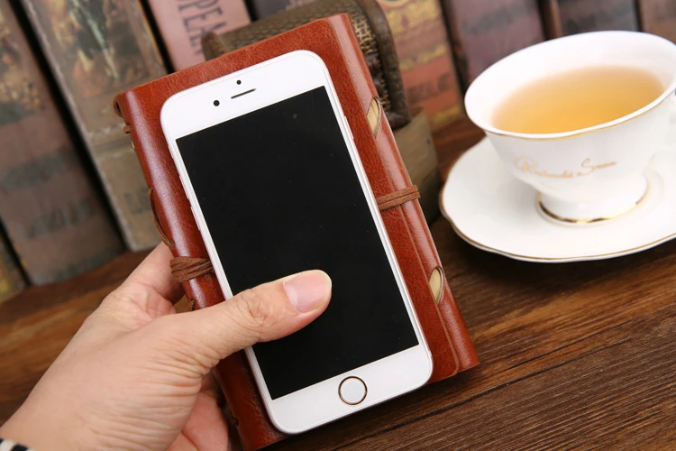 Retro Spiral-Notizbuch, Tagebuch, Notizblock, Vintage-Stil, Piratenanker, PU-Leder, Notizbuch, austauschbares Schreibwaren-Geschenk, Reisetagebuch – Detail 3