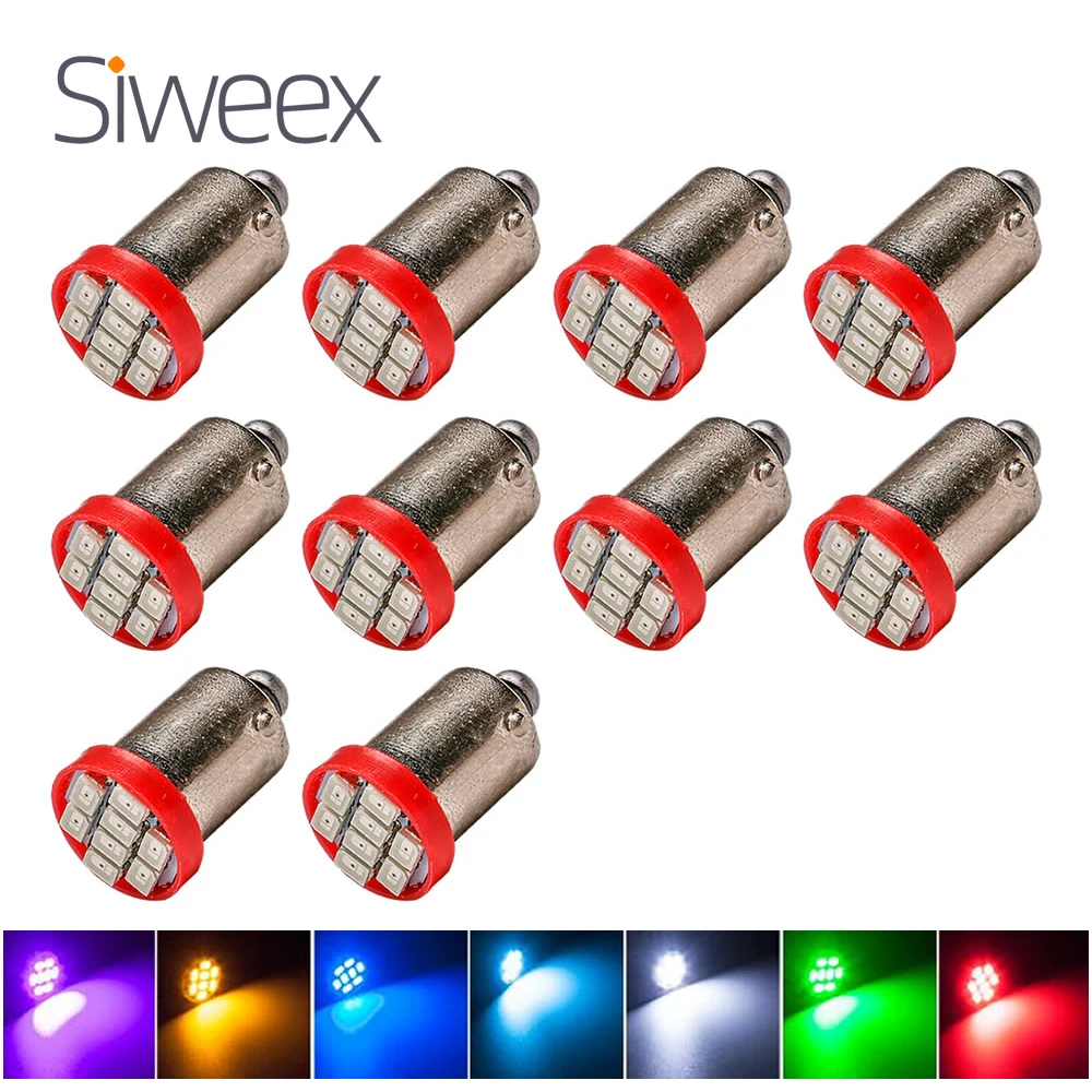 10X BA9S T4W 8SMD 3020 Led Bulbs 1206 Car interior Lights Source