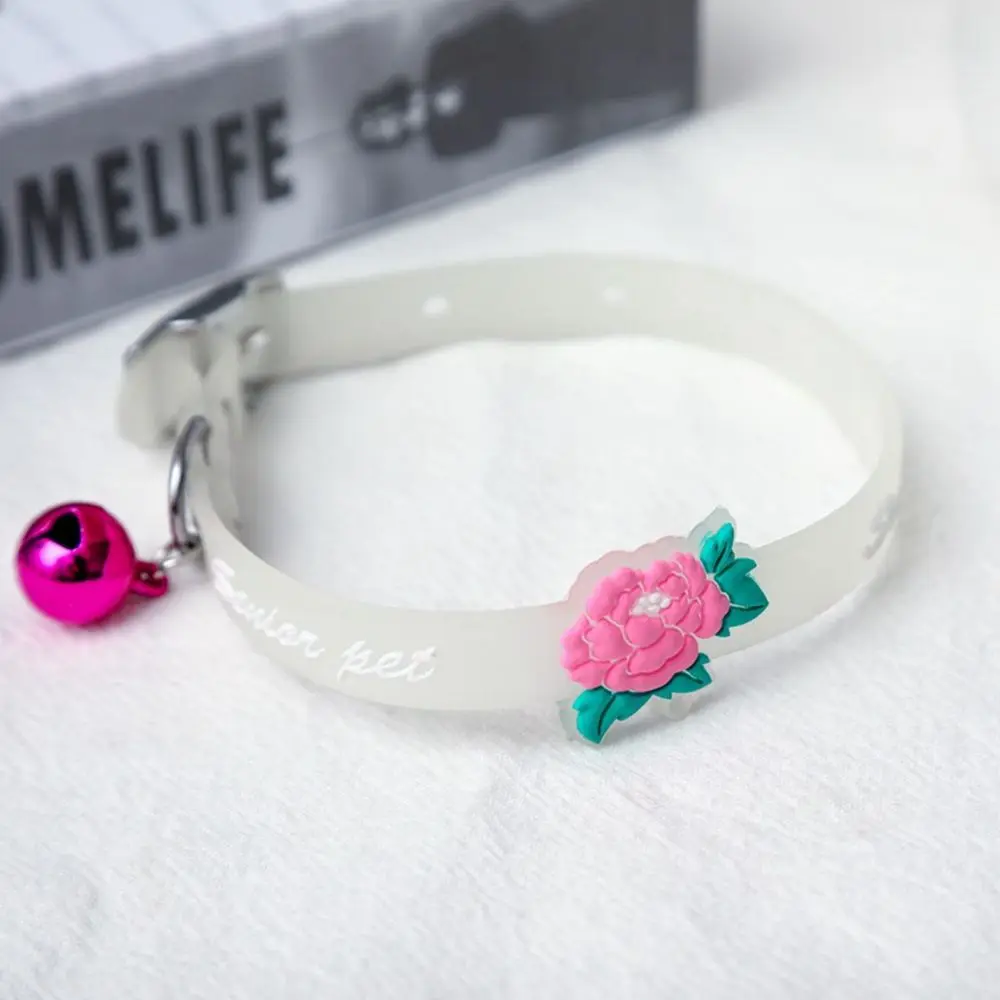 Title 3, Pet Glowing Collars with Bells Glow at Night Do...