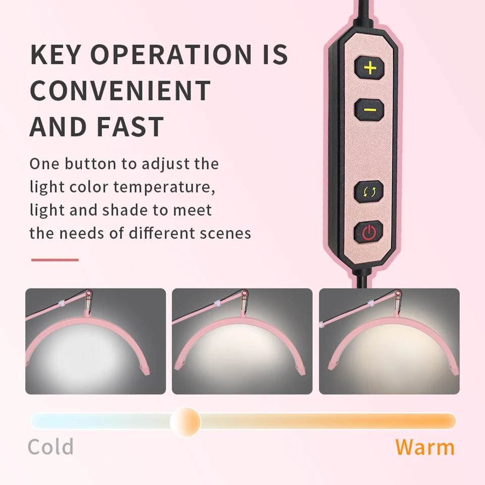 Lampada LED Andoer 10W - Dimmerabile, 3200K-5600K, Con Supporto Telefono - Foto 3