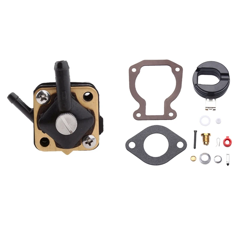 

1 шт. топливный насос для двигателя Johnson evinгруб 6-15Hp и 1 Комплект Для Ремонта Карбюратора с поплавком 4-15 PS