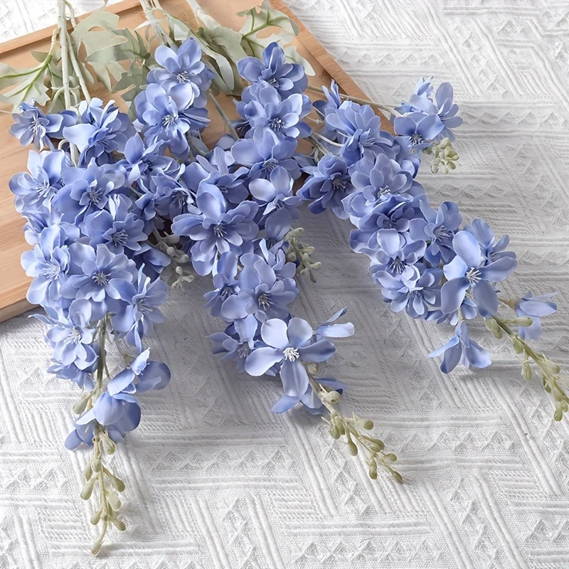 Artificial Delphinium Flower Branch 2