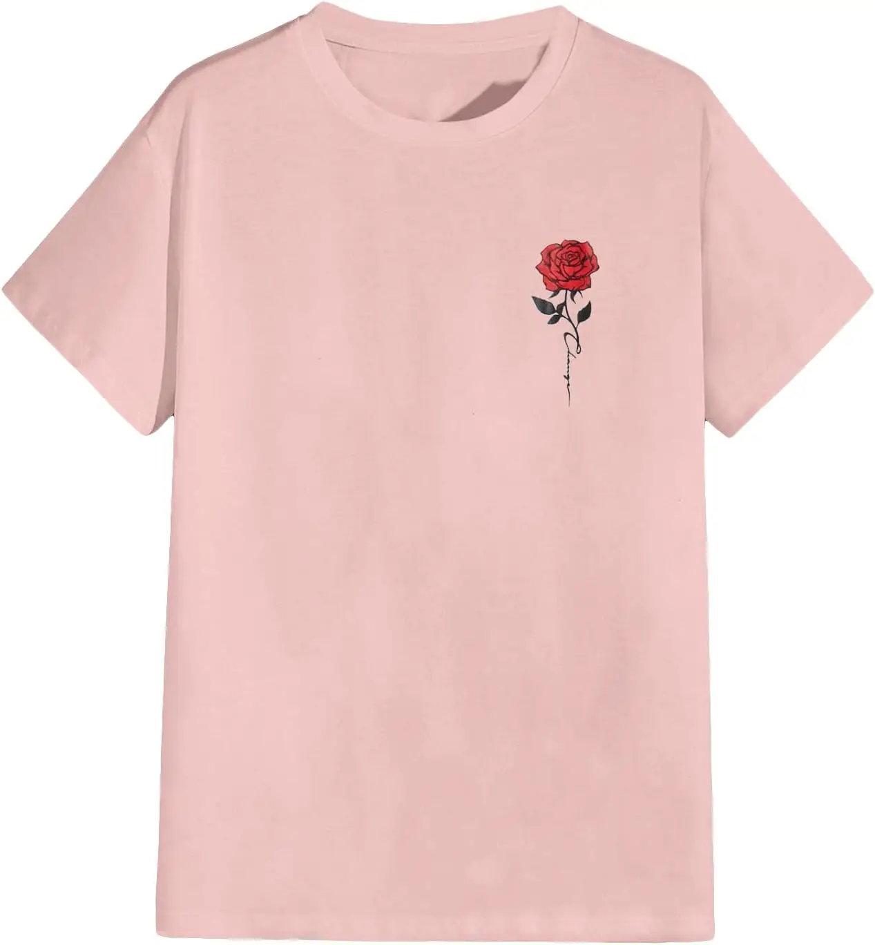 

Men's Floral Graphic Tees Short Sleeve Round Neck T Shirt Tops