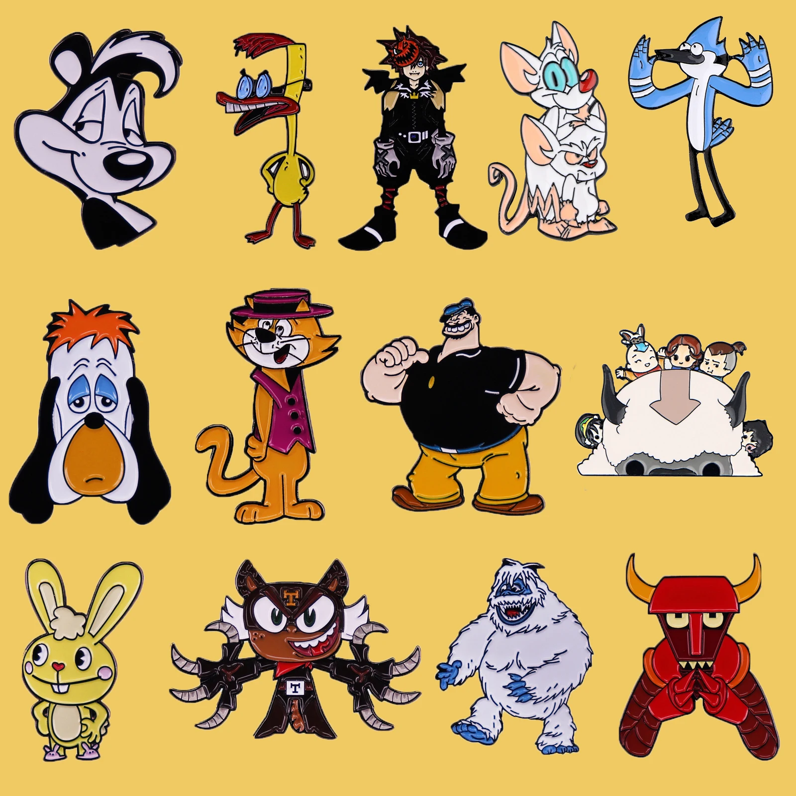 

Friends 90s Cartoon Badges Enamel Pin Brooch Cat Metal Lapel Pins for Backpacks Brooches for Women Fashion Jewelry Accessories
