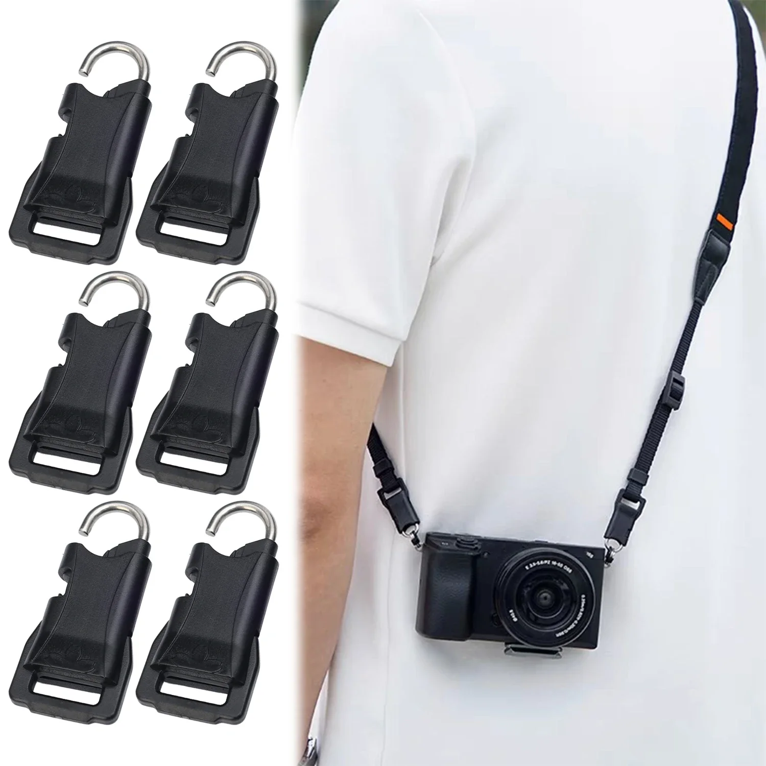 Quick Release Camera Connector Buckle for Shoulder Strap Neck Wrist Sony Canon Nikon Panasonic Fuji Micro Single SLR Anchor Bean