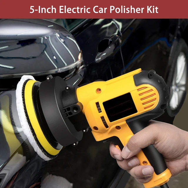 5-inch Electric Car Polisher Kit 700W Auto Car Buffer 600-3700RPM Variable  Polishing Machine with Auxiliary Handle Sponge Wool - AliExpress
