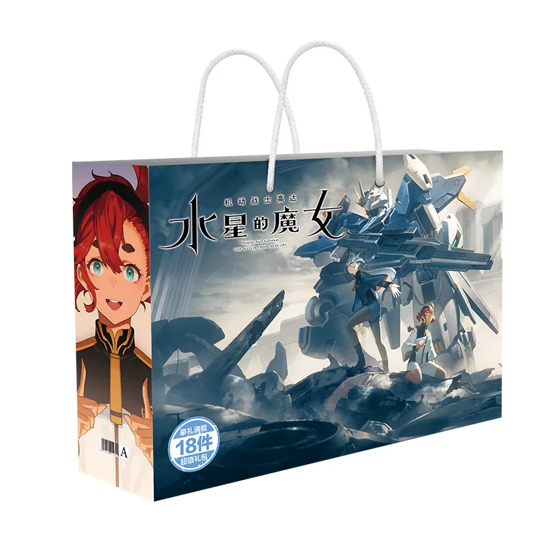 

Аниме ведьма из Mercury Lucky Bag Suletta Mercury, миорин рембран Мультяшные фигурки, постер для открыток, закладка в подарок