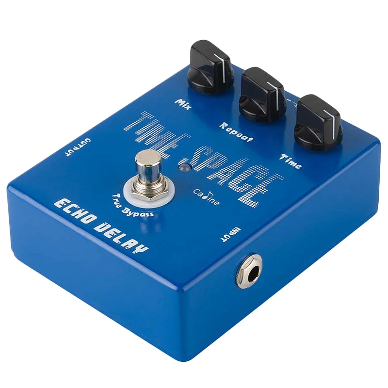 Caline Cp-17 Echo Delay Effetti Per Chitarra Pedal Time Space Bass Distortion True Bypass Blue