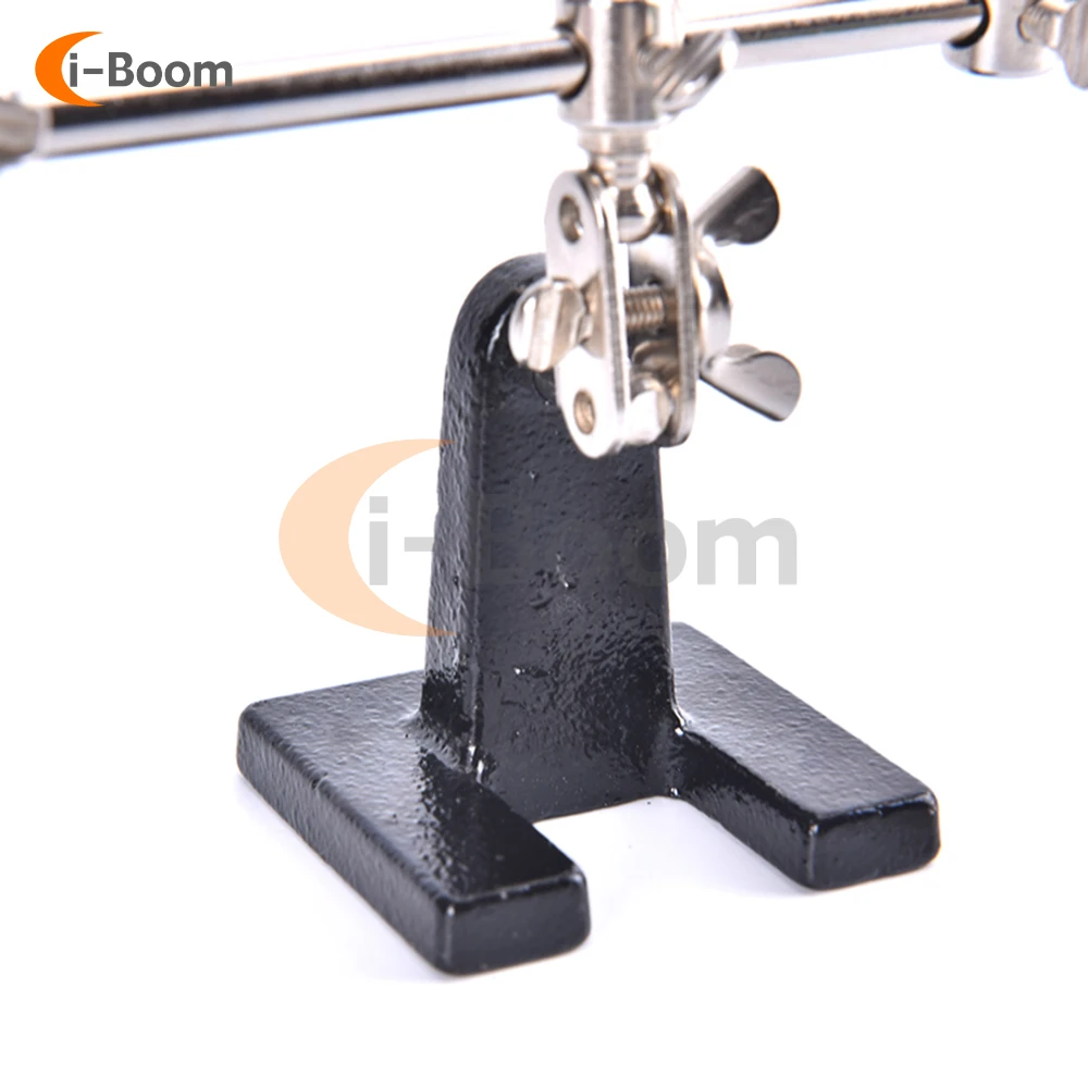 Adjustable Welding Table Alligator Clips with 5X Magnifier, soldering tool