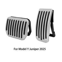 Enhanced Antislip Brake and Accelerator Pedal Cover for Juniper Floor Mats Accessories (Silver)