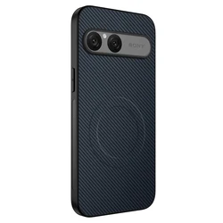 Matte Soft Silicone Shockproof Phone Case with Magnetic Wireless Charging Capability - Sony Xperia 10 VII (Blue)
