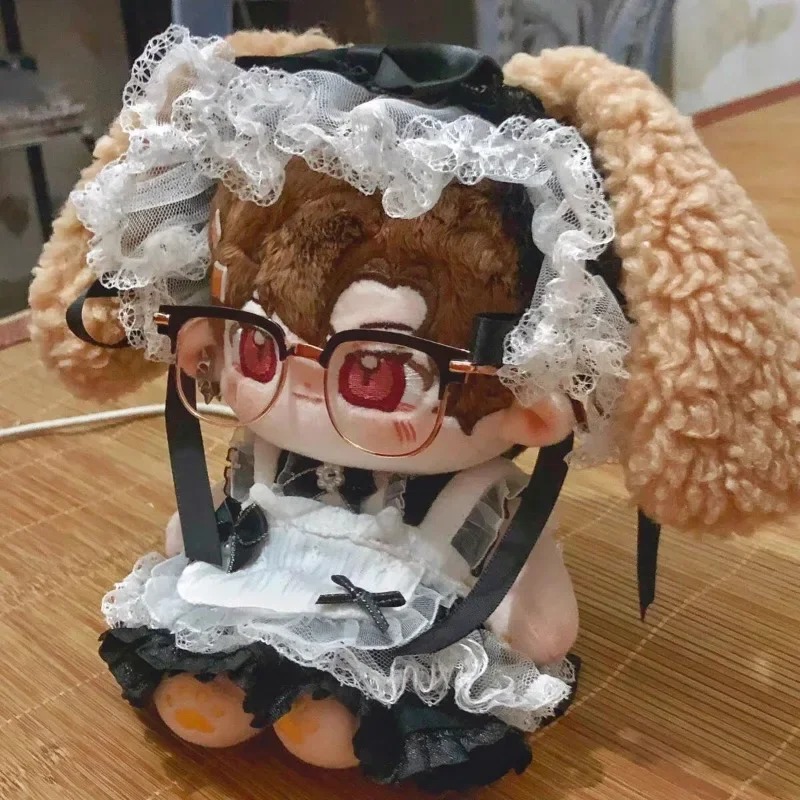 20CM Doll Clothes Maid Dress Suit Pink Cat Cosplay Toy Accessories Changing Dressing Game Playing House Photo Props Toy Gift 2